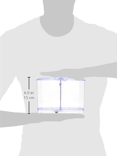 Penn-Plax Twin Betta Bow-Front Kit For Aquarium Blue, Green, Tank Is 7.5' Across The Front, 6' Across The Back