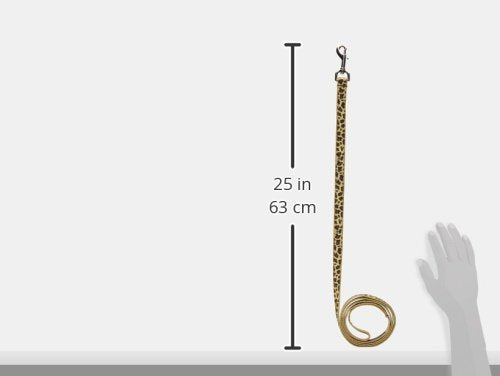 Medium Natural Leopard Dog Leash: 3/4' Wide, 6Ft Length - Made In Usa.