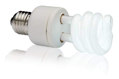 Exo Terra Repti Glo 5.0 Tropical Terrarium Lamp, Compact Fluorescent Reptile Bulb, 13 Watts, PT2186A1, whites & tans