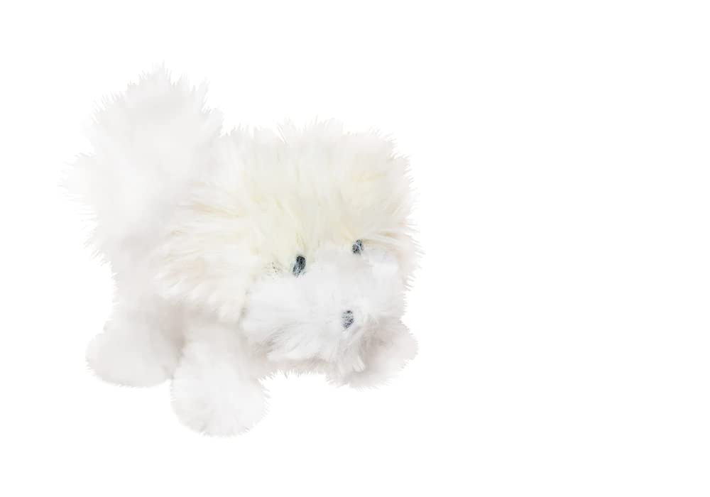 Oscar Newman Bichon Pipsqueak Toy, 5-Inch Length, White