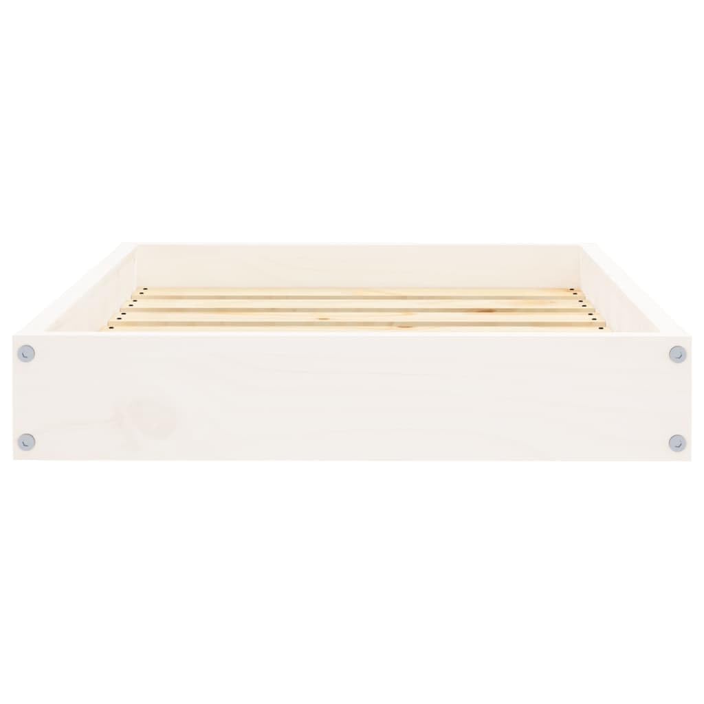 Vidaxl Solid Pinewood Dog Bed - Comfortable, Sturdy, And Rustic Look - Ideal Resting Spot For Your Pet - 24.2'X19.3'X3.5' Size