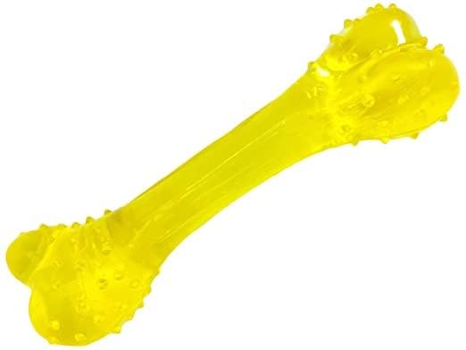 Furbies Natural Non Toxic Flexible Silicon Rubber Bone Long Lasting Indestructible Gum Massaging And Teething Chew Toy, For Smal