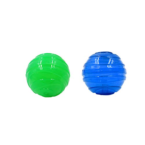 Dog Trust Rubber Squeaky Dog Ball, Interactive Dog Toy For Small And Medium Dogs, Multicolor