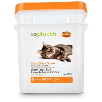 So Phresh Dual Odor Guard Scoopable Cat Litter 30 lbs.