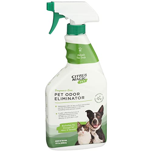 Citrus Magic Pet Odor Eliminator, 22 oz, Green, Model 613571799 - Effective Odor Control for Pets