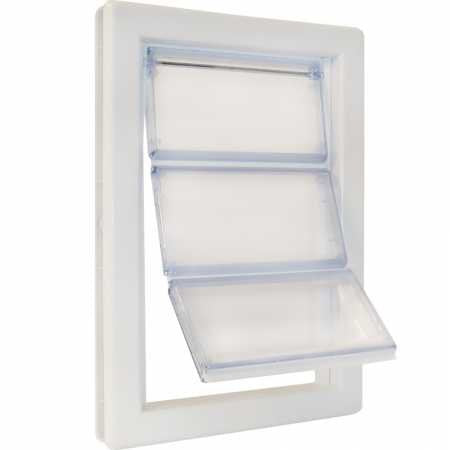 Ideal Pet Products Air Seal Pet Door With Telescoping Frame Medium 6.63 X 11.25 Flap Size