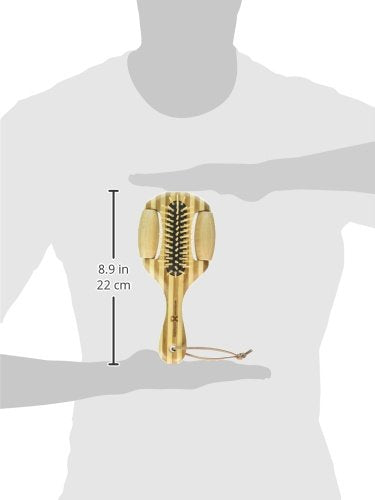 Hugs Pet Products Bamboo Massaging Pin Brush For Pets, Large