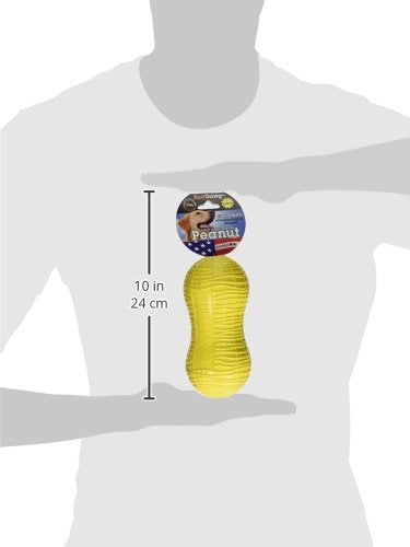 Ruff Dawg Peanut - Floating, Bouncy Fetch Toy for Medium to Large Dogs - Treat-Fillable & Interactive for Outdoor Play, Teething