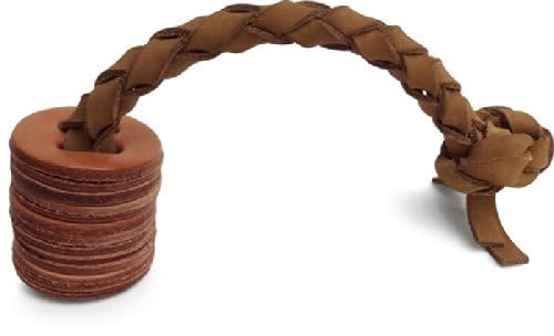 Auburn Leathercrafters Leather Tug Toy - Disk