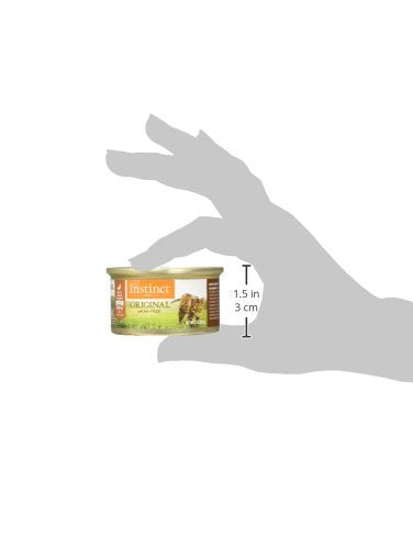 Instinct Original Grain Free Real Duck Recipe Natural Wet Canned Cat Food, 3 oz. Cans (Case of 24)
