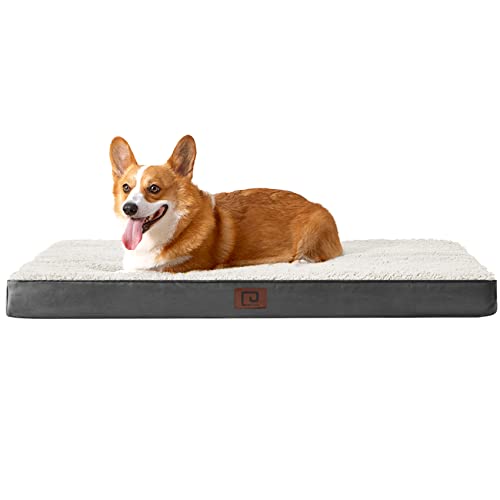 Eheyciga Orthopedic Dog Beds, Egg Crate Dog Bed Pet Mat With Washable Removable Cover, All Size Dogs