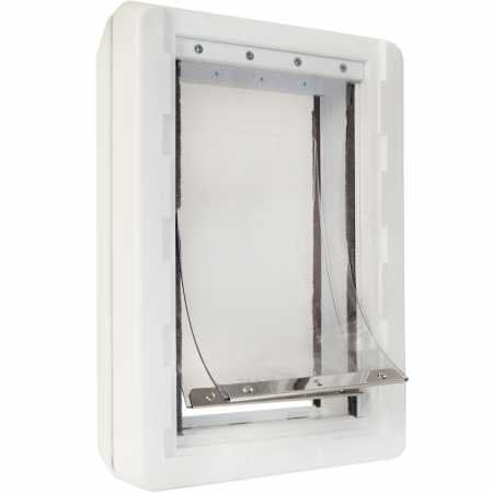 Ideal Pet Products Ruff-Weather Pet Door With Telescoping Frame Extra Large 9.75 X 17 Flap Size