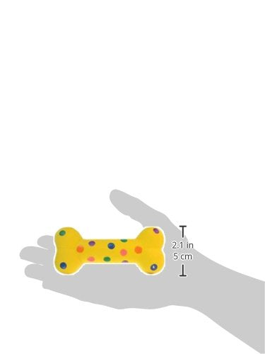 Multipet Polka Dot Latex Plush Filled 4-Inch Dog Toy