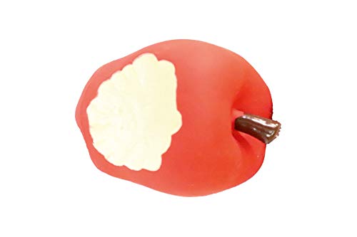 Furry Angels Squeaky Apple Style Rubber Dogs/Cats Toy For All Dogs, Red