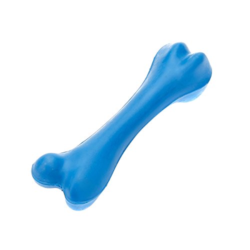 CLASSIC Pet Products Solid Rubber Bone, 200 mm, Blue