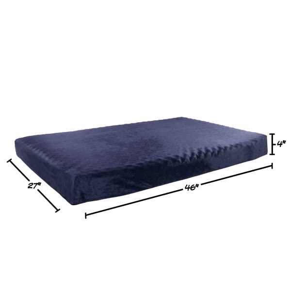 Memory Foam Dog Bed ? 2-Layer Orthopedic Dog Bed with Machine Washable Cover - 46 x 27 Dog Bed for Large Dogs up to 95lbs by PET