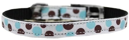 Mirage Pet Products Confetti Dots Nylon Collar Leash, 3/8" by 4', Light Pink