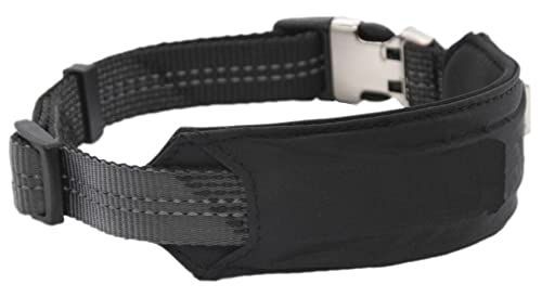 Pet Life Geo-Prene Shock Absorbing Neoprene Reflective Dog Leash And Collar, Sm, Black