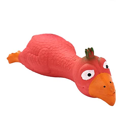 Petlicious & More Latex Material Animal Figure Puppy Squeaky Chicken Small Dog Toy