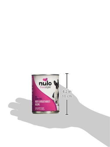Nulo Grain-Free Beef, Peas & Carrots Recipe Adult Wet Canned Dog Food, 13 Ounce, 12 Cans