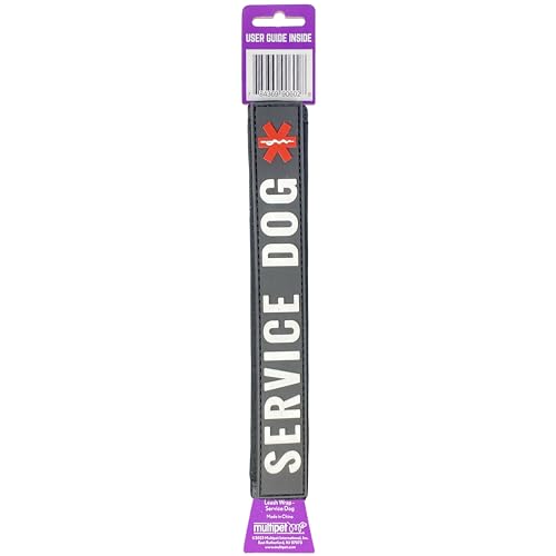 Multipet Pet Leash Wrap for Service Dogs - One Size, Black, Model 90602-1