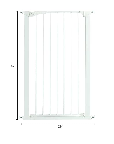 Command Pet Tall Pressure Gate, 42' H/29-32' W, White (Pg5142)