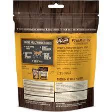 Merrick Power Bites Soft & Chewy Dog Treats - Real Chicken Recipe 6 oz - Pack of 6