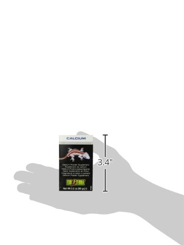 Exo Terra Calcium Powder: Ultra Fine, High Calcium Formula Supports Bone Health, Growth, And Metabolism. Perfect For Insects, Fruits & Veggies 3.2 Oz.