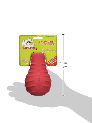 Jolly Pets Tuff Range Tuff Toppler Rocking Treat Dispenser Dog Toy, 5 Inches, Red