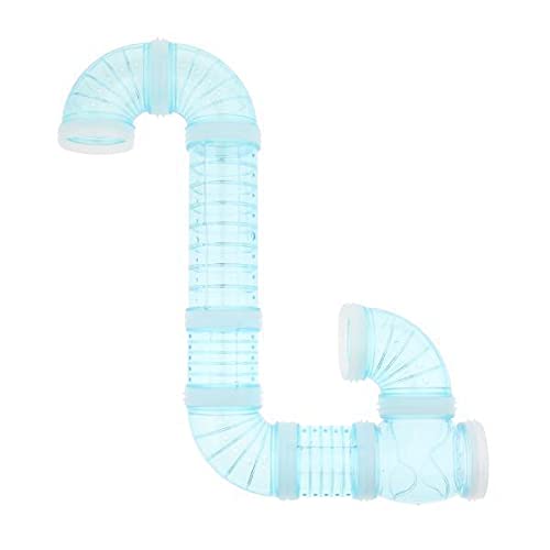Bnf 2Xpet Hamster Tunnel Small Animals Pipeline Fittings Tube Diy Connected Blue | Pet Supplies | Small Animal Supplies | Exerci