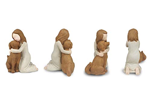 Bingo Castle Dog Angel Figurines, Angel Dog Friendship Memorials For Dog Lovers