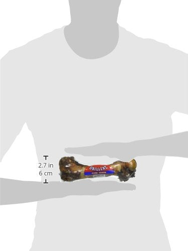 Grillerz Pork Femur Bone, 1 Count, Rawhide Free, All Natural Treat for All Breeds, Gluten Free, Long Lasting, Easy to Digest, Fo