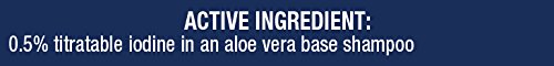 Farnam Medicated Shampoo With Aloe Vera And Iodine | Moisturizing And Gentle | For Horses, Ponies And Dogs | 16 Oz