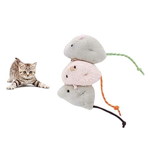 Dog Trust Mouse Cat Toy For Cats And Kittens, Set Of 3
