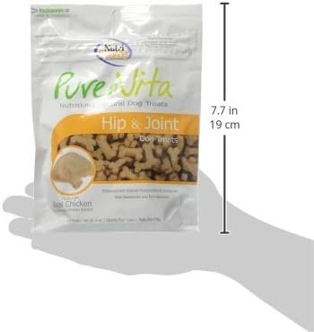 Pure Vita Hip And Joint Dog Treats With Real Chicken, 6 Ounces (3-Pack)