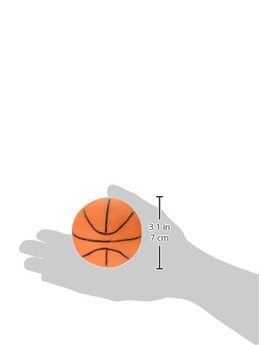 Amazing Pet Products Dog Vinyl Squeak Toy, Vinyl Basketball, 3-Inch