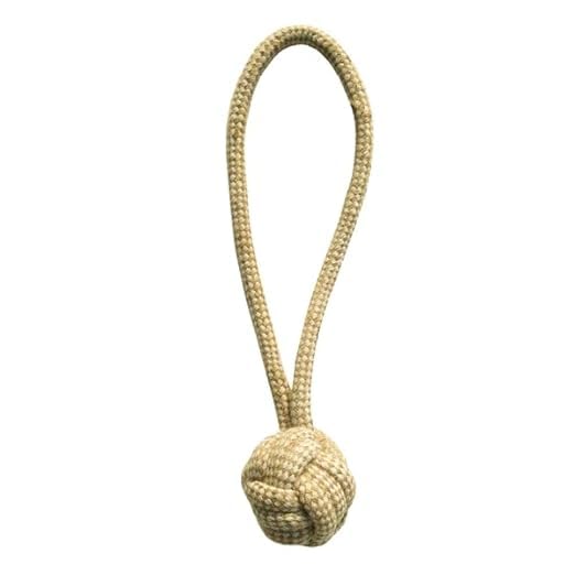 Kittupet Durable Dog Rope Toy For Active Play Interactive Dog Rope Chew Toy Suiatble For Medium Breeds Rope Dumbell Handle Ball 
