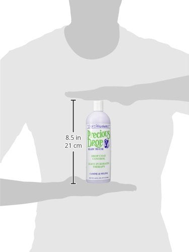 Chris Christensen Precious Drop Ready To Use Conditioner, Dog Conditioner, Groom Like A Professional, Reduces Frizz & Matting, Eliminates Breakage, All Coat Types, Made In Usa, 16 Oz
