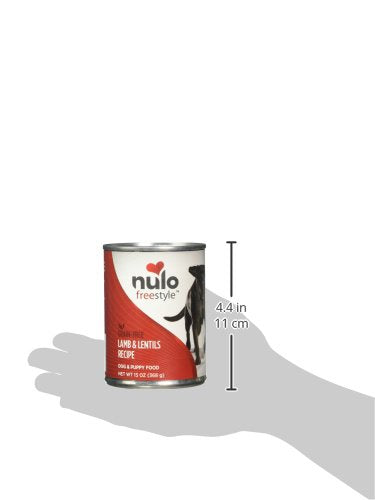 Nulo Grain-Free Lamb & Lentils Recipe Adult Wet Canned Dog Food, 13 Ounce, 12 Cans