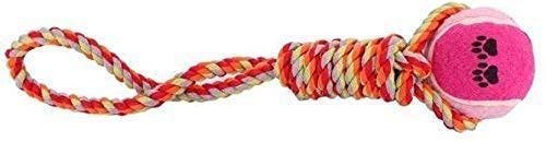 Rvpaws Rope Tug Toy With A Hard Tennis Ball Dog Chew Toy (18Inch)