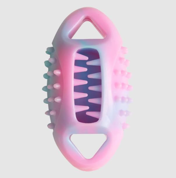 Snugarooz Snug-A-Feast Football Toy - Eco-Conscious Treat-Dispensing TPR Design - Durable, Chewable & Ideal for Fetch, Interacti