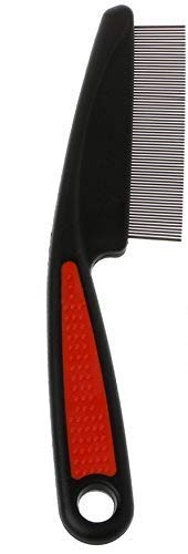 Dog Trust Stainless Steel Fine Teeth Comb For Pets Lie Comb Nit Remover Grooming Brush Tools To Treatment & Remove Fleas, Mites,
