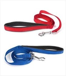 Doggie Design American River Cushion Grip Nylon Dog Leash (Royal Blue, 3/4 Inch X 5 Feet)
