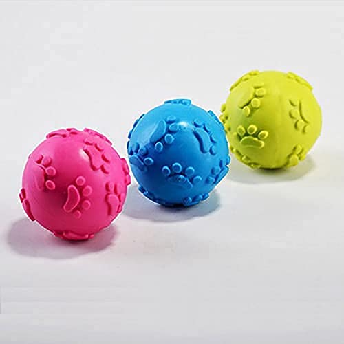 Pet Guard NonToxic Rubber Ball Chew Toy, Puppy/Dog Teething Toy (Pack of 1)