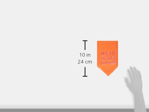 Mirage Pet Products Head Elf in Charge Screen Print Bandana for Pets, Small, Orange