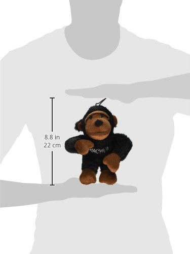 Copa Judaica Chewish Treat Macher Gorilla Squeaker Plush Dog Toy, 6 by 3 by 8-Inch, Dark Brown