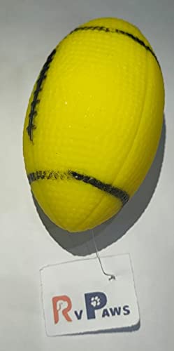 Rvpaws Dog Toy Rugby Ball Squeaky Medium Size (Colour May Vary)