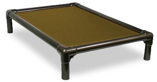 Kuranda Chewproof Dog Bed - Walnut PVC - 50'' x 36'' - Cordura Nylon - Gold