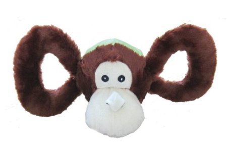 Jolly Pets Jolly Tug-A-Mal Monkey Tug/Squeak Toy, Medium