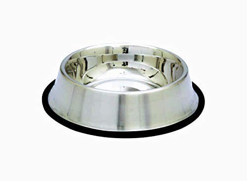 Psk Pet Mart Non Tip Anti Skid Dog Bowls Export Quality With Removable Rubber Ring Stainless Steel Dog Food Bowl Feeder Bowls Pe